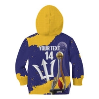 Barbados Royals Cricket Custom Kid Hoodie 3rd Champions Trophy Proud - Blue - Wonder Print Shop