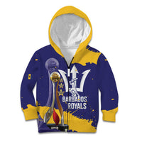 Barbados Royals Cricket Custom Kid Hoodie 3rd Champions Trophy Proud - Blue - Wonder Print Shop