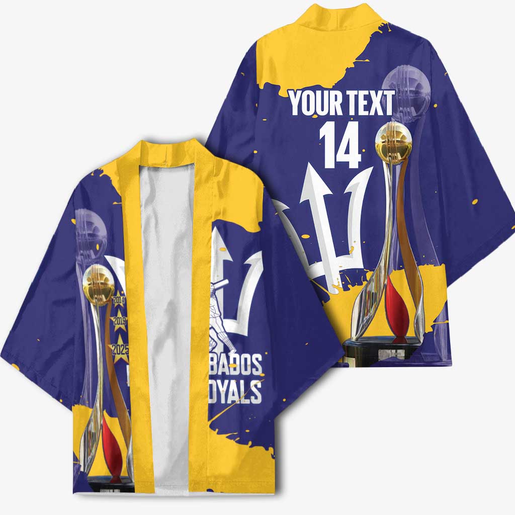 Barbados Royals Cricket Custom Kimono 3rd Champions Trophy Proud - Blue - Wonder Print Shop