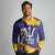 Barbados Royals Cricket Custom Long Sleeve Polo Shirt 3rd Champions Trophy Proud - Blue - Wonder Print Shop