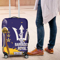 Barbados Royals Cricket Custom Luggage Cover 3rd Champions Trophy Proud - Blue - Wonder Print Shop