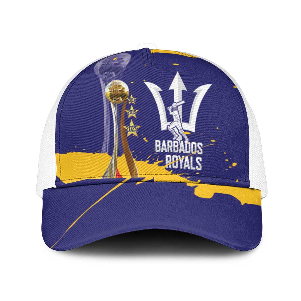 Barbados Royals Cricket Mesh Trucker Cap 3rd Champions Trophy Proud - Blue - Wonder Print Shop