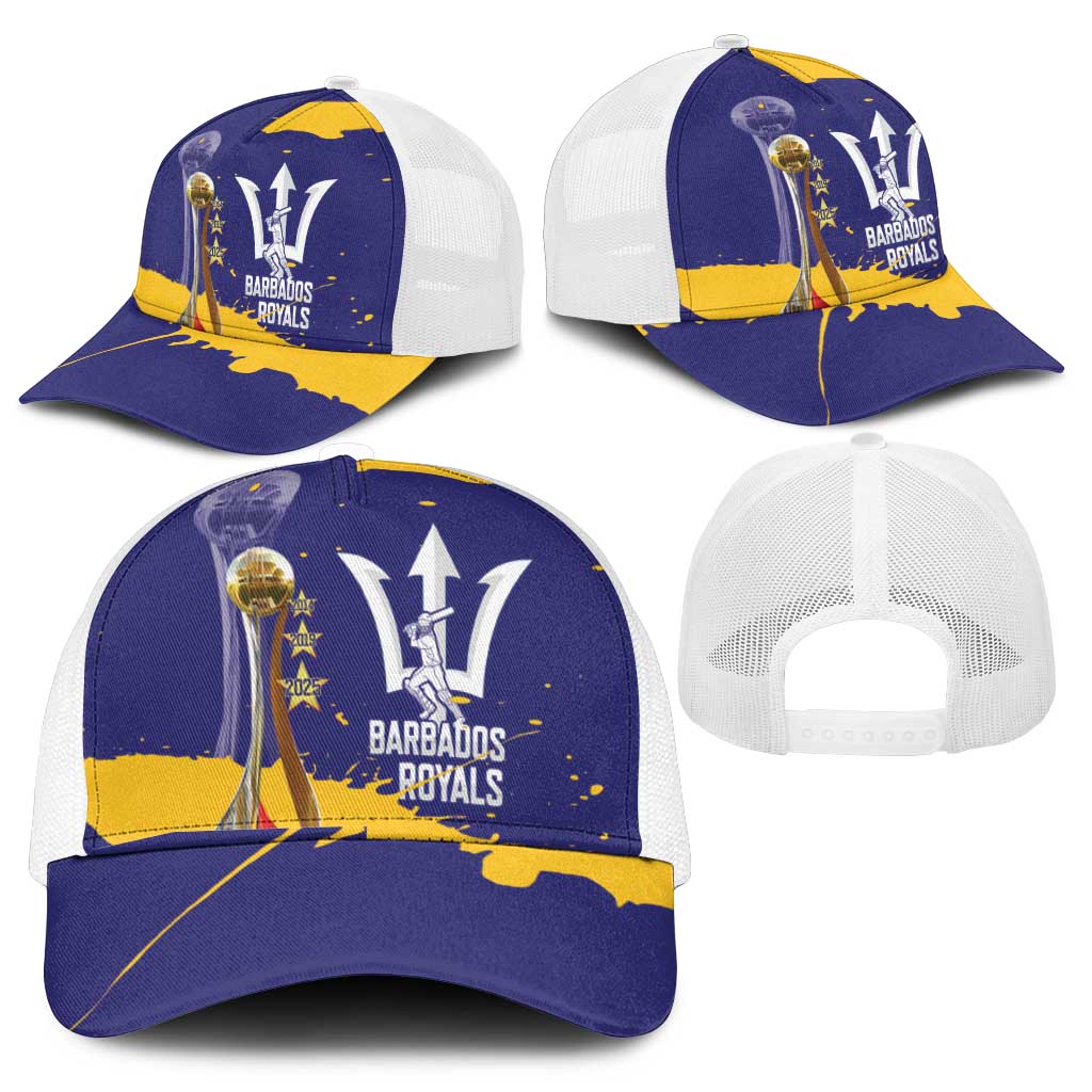Barbados Royals Cricket Mesh Trucker Cap 3rd Champions Trophy Proud - Blue - Wonder Print Shop