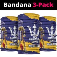 Barbados Royals Cricket Custom Neck Gaiter 3rd Champions Trophy Proud - Blue LT14