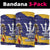 Barbados Royals Cricket Custom Neck Gaiter 3rd Champions Trophy Proud - Blue LT14