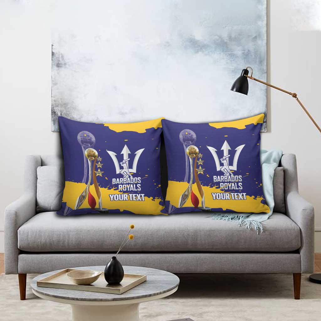 Barbados Royals Cricket Custom Pillow Cover 3rd Champions Trophy Proud - Blue - Wonder Print Shop