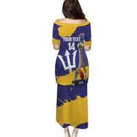 Barbados Royals Cricket Custom Puletasi 3rd Champions Trophy Proud - Blue - Wonder Print Shop