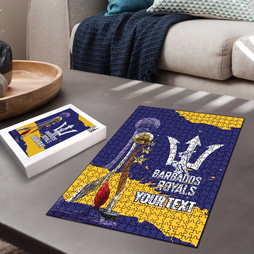 Barbados Royals Cricket Custom Puzzle 3rd Champions Trophy Proud - Blue - Wonder Print Shop