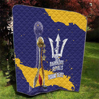 Barbados Royals Cricket Custom Quilt 3rd Champions Trophy Proud - Blue - Wonder Print Shop
