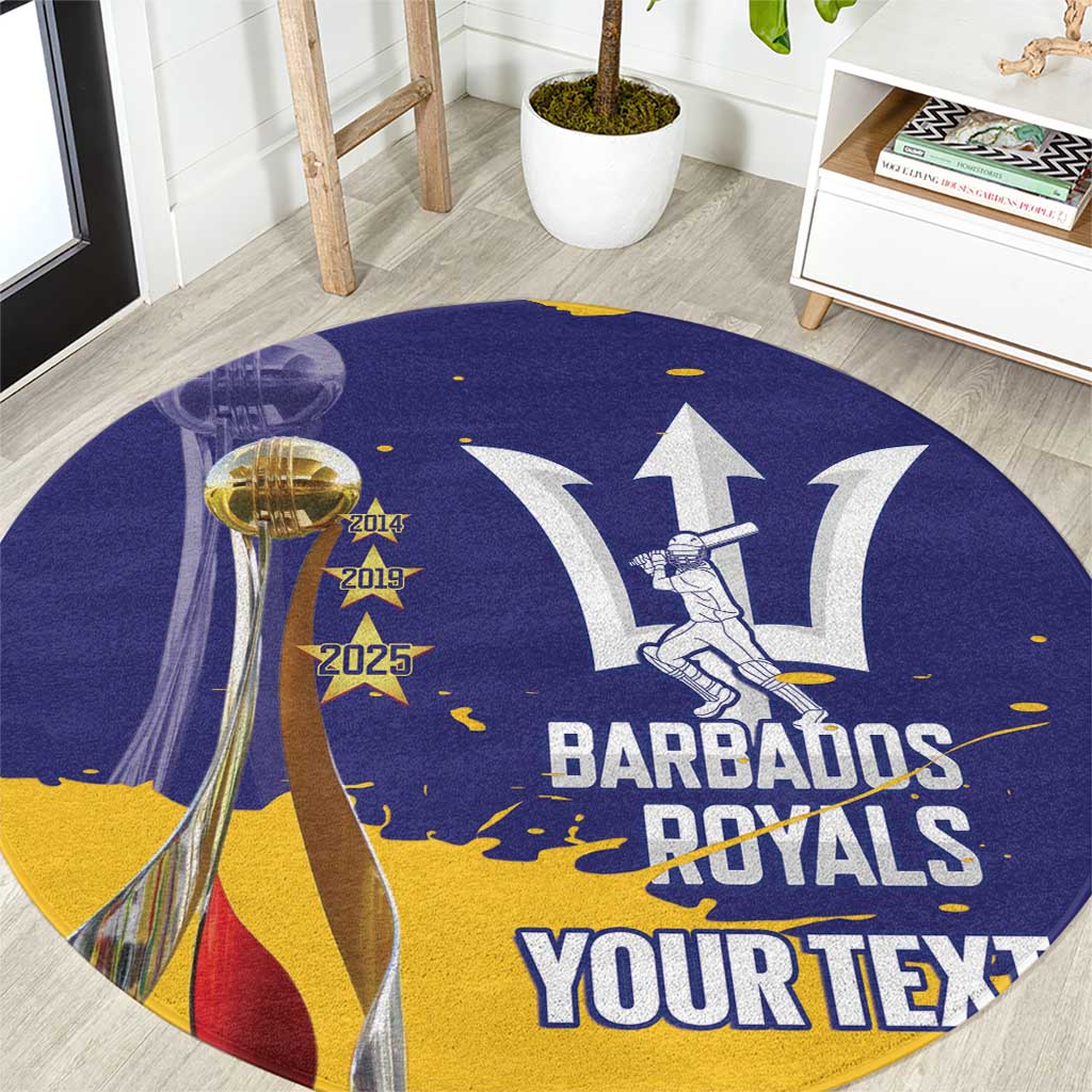Barbados Royals Cricket Custom Round Carpet 3rd Champions Trophy Proud - Blue - Wonder Print Shop
