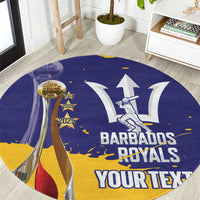 Barbados Royals Cricket Custom Round Carpet 3rd Champions Trophy Proud - Blue - Wonder Print Shop