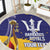 Barbados Royals Cricket Custom Round Carpet 3rd Champions Trophy Proud - Blue - Wonder Print Shop