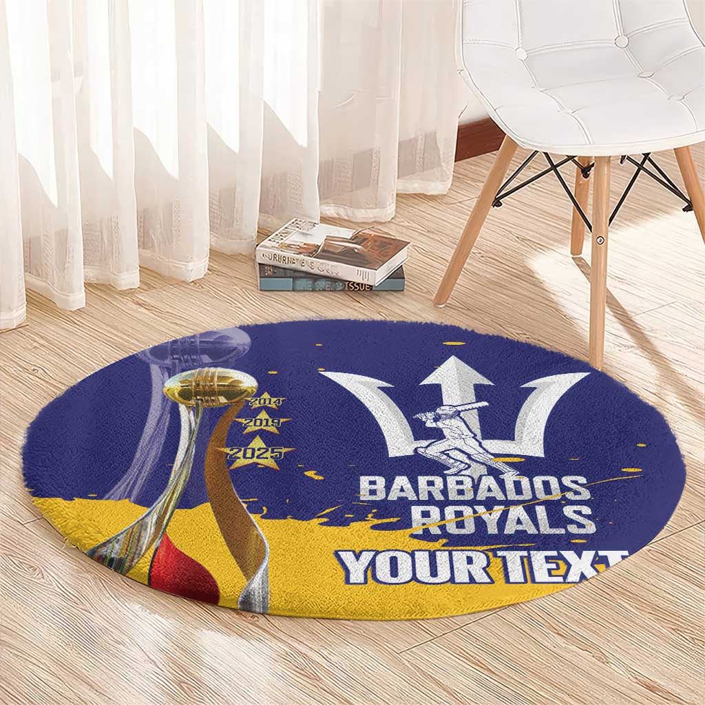 Barbados Royals Cricket Custom Round Carpet 3rd Champions Trophy Proud - Blue - Wonder Print Shop