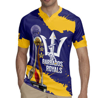 Barbados Royals Cricket Custom Rugby Jersey 3rd Champions Trophy Proud - Blue - Wonder Print Shop