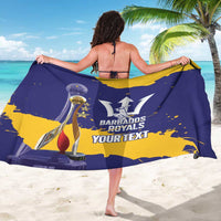 Barbados Royals Cricket Custom Sarong 3rd Champions Trophy Proud - Blue - Wonder Print Shop