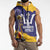 Barbados Royals Cricket Custom Sleeveless Hoodie 3rd Champions Trophy Proud - Blue - Wonder Print Shop