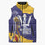 Barbados Royals Cricket Custom Sleeveless Puffer Jacket 3rd Champions Trophy Proud - Blue - Wonder Print Shop