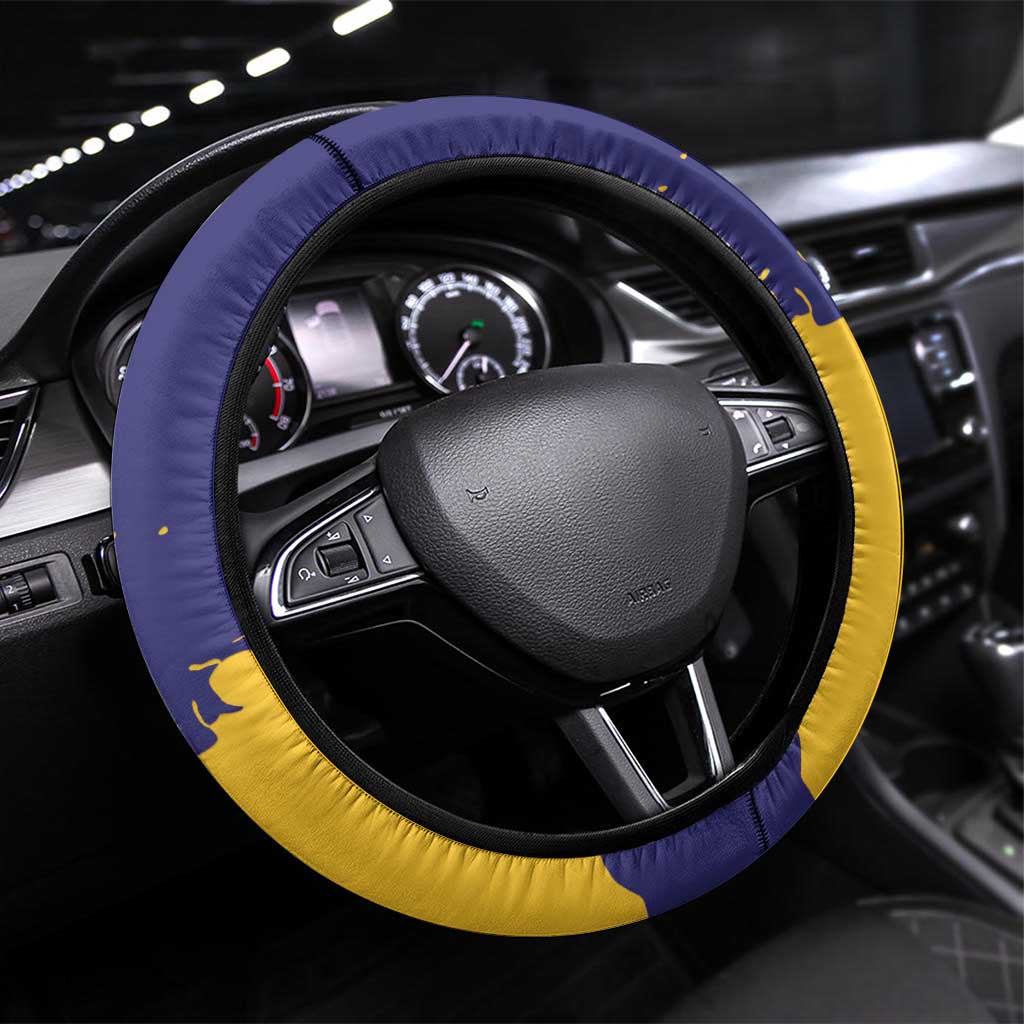 Barbados Royals Cricket Steering Wheel Cover 3rd Champions Trophy Proud - Blue - Wonder Print Shop