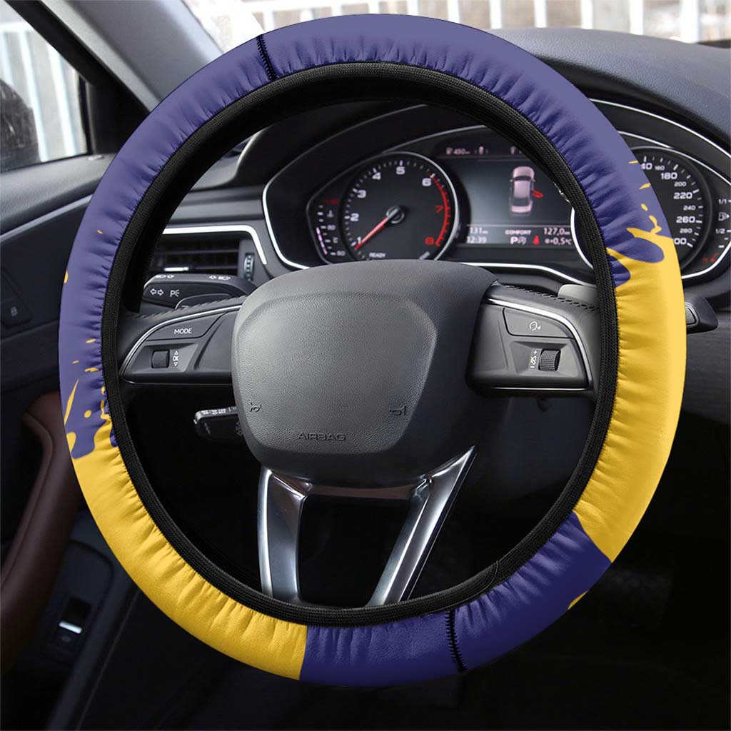 Barbados Royals Cricket Steering Wheel Cover 3rd Champions Trophy Proud - Blue - Wonder Print Shop