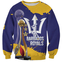 Barbados Royals Cricket Custom Sweatshirt 3rd Champions Trophy Proud - Blue - Wonder Print Shop