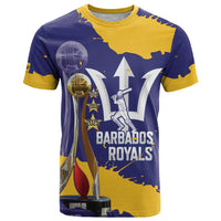 Barbados Royals Cricket Custom T Shirt 3rd Champions Trophy Proud - Blue - Wonder Print Shop