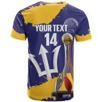 Barbados Royals Cricket Custom T Shirt 3rd Champions Trophy Proud - Blue - Wonder Print Shop
