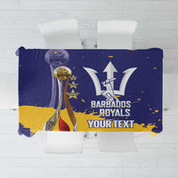 Barbados Royals Cricket Custom Tablecloth 3rd Champions Trophy Proud - Blue - Wonder Print Shop