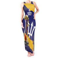 Barbados Royals Cricket Custom Tank Maxi Dress 3rd Champions Trophy Proud - Blue - Wonder Print Shop