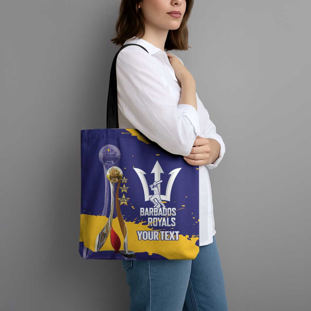 Barbados Royals Cricket Custom Tote Bag 3rd Champions Trophy Proud - Blue - Wonder Print Shop