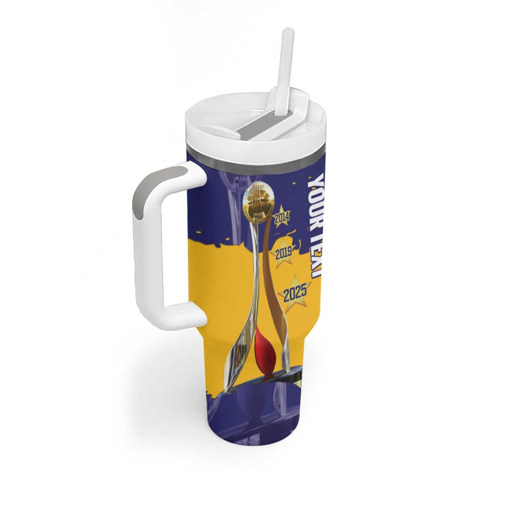 Barbados Royals Cricket Custom Tumbler With Handle 3rd Champions Trophy Proud - Blue - Wonder Print Shop