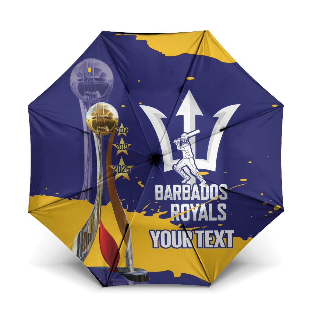 Barbados Royals Cricket Custom Umbrella 3rd Champions Trophy Proud - Blue - Wonder Print Shop