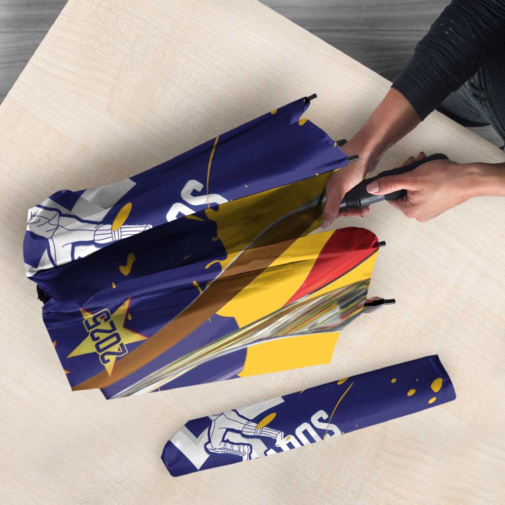 Barbados Royals Cricket Custom Umbrella 3rd Champions Trophy Proud - Blue - Wonder Print Shop