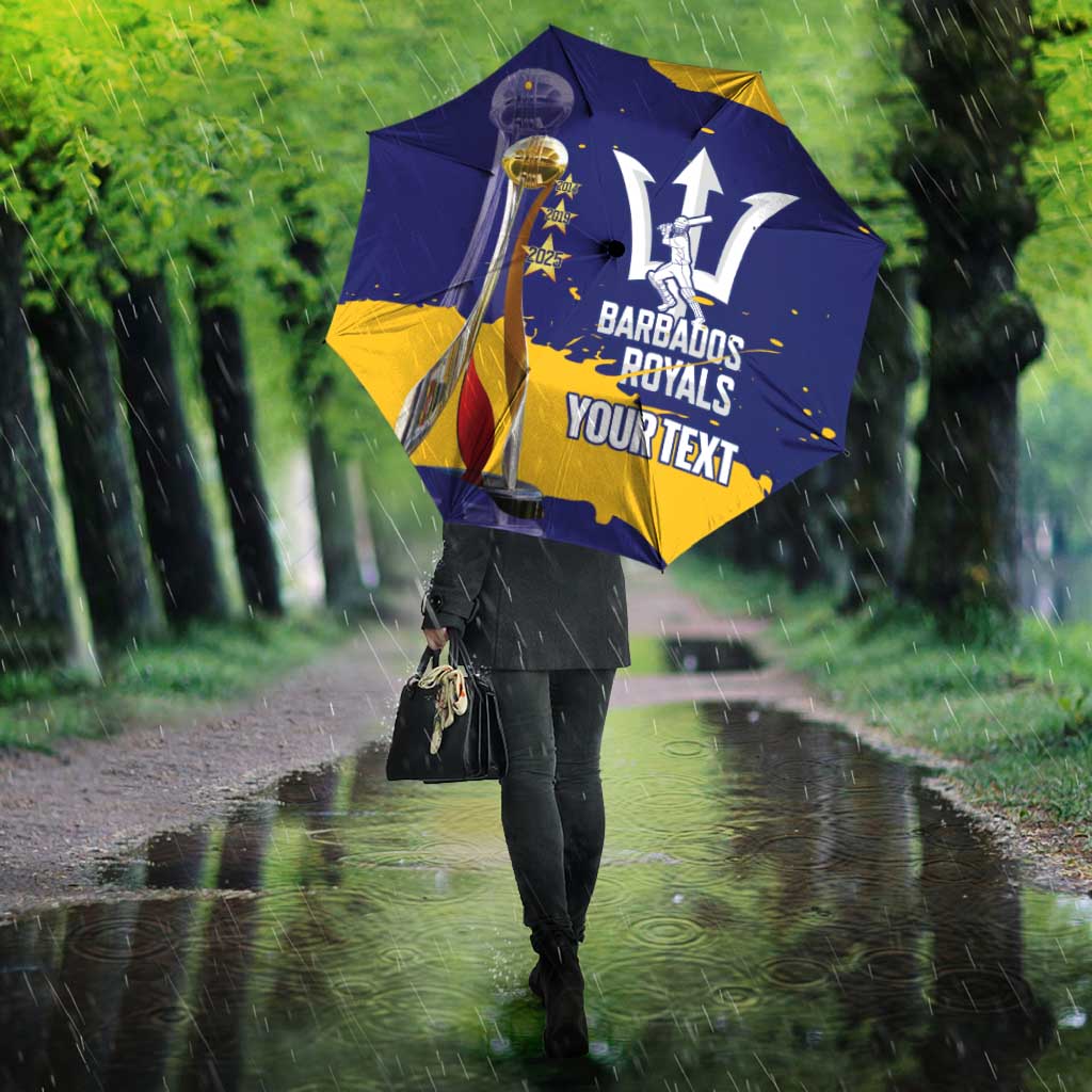 Barbados Royals Cricket Custom Umbrella 3rd Champions Trophy Proud - Blue - Wonder Print Shop