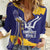 Barbados Royals Cricket Custom Women Casual Shirt 3rd Champions Trophy Proud - Blue - Wonder Print Shop