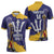 Barbados Royals Cricket Custom Zipper Polo Shirt 3rd Champions Trophy Proud - Blue - Wonder Print Shop