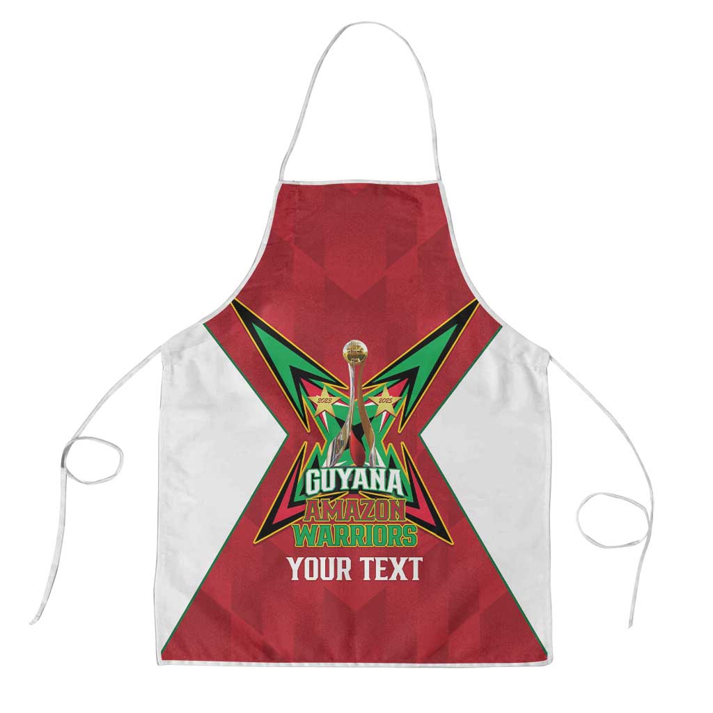 Amazon Warriors Guyana Cricket Custom Apron 2025 2nd Champions Proud - Wonder Print Shop