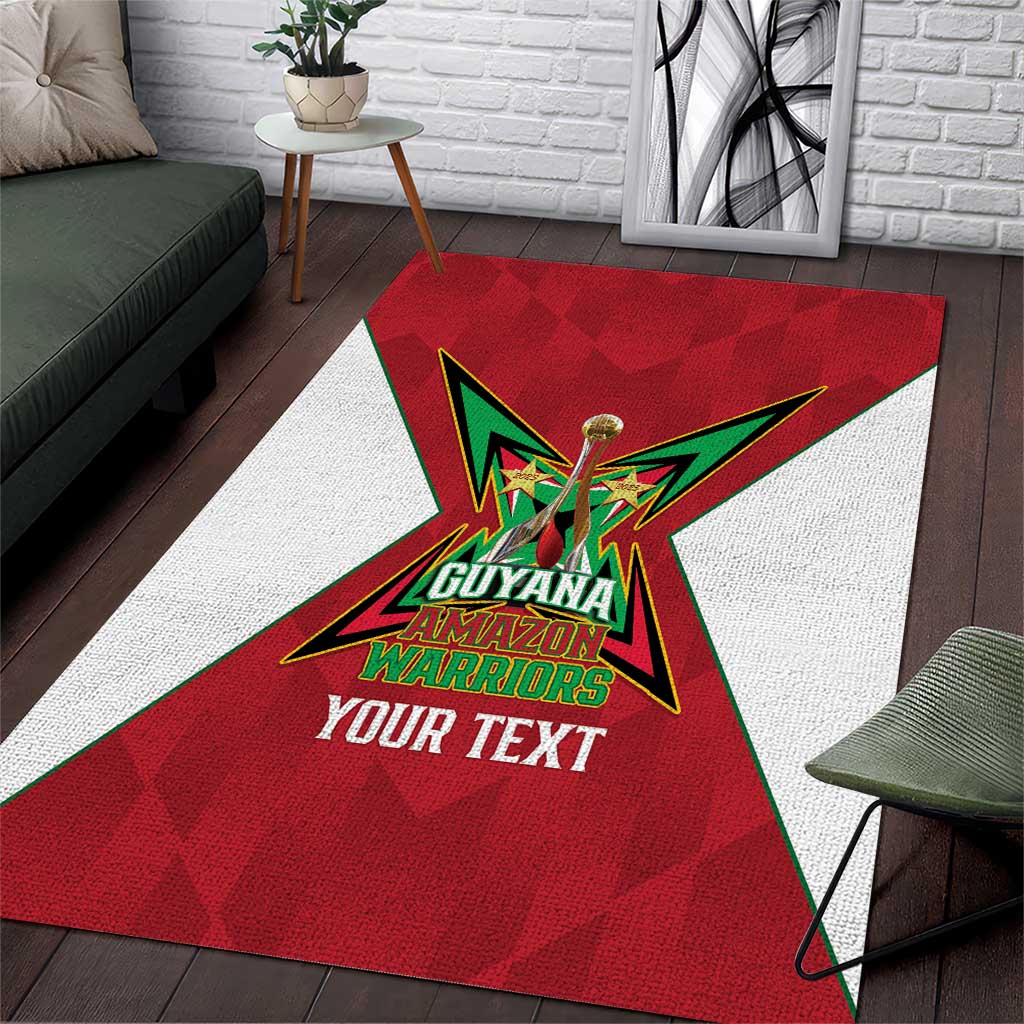 Amazon Warriors Guyana Cricket Custom Area Rug 2025 2nd Champions Proud - Wonder Print Shop