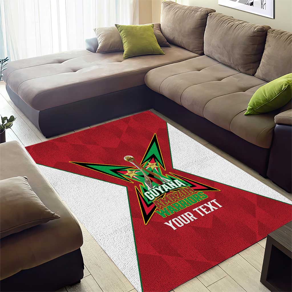 Amazon Warriors Guyana Cricket Custom Area Rug 2025 2nd Champions Proud - Wonder Print Shop