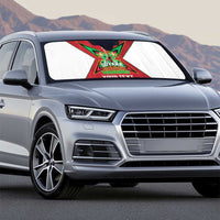 Amazon Warriors Guyana Cricket Custom Auto Sun Shade 2025 2nd Champions Proud - Wonder Print Shop