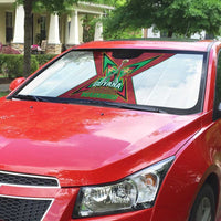 Amazon Warriors Guyana Cricket Custom Auto Sun Shade 2025 2nd Champions Proud - Wonder Print Shop