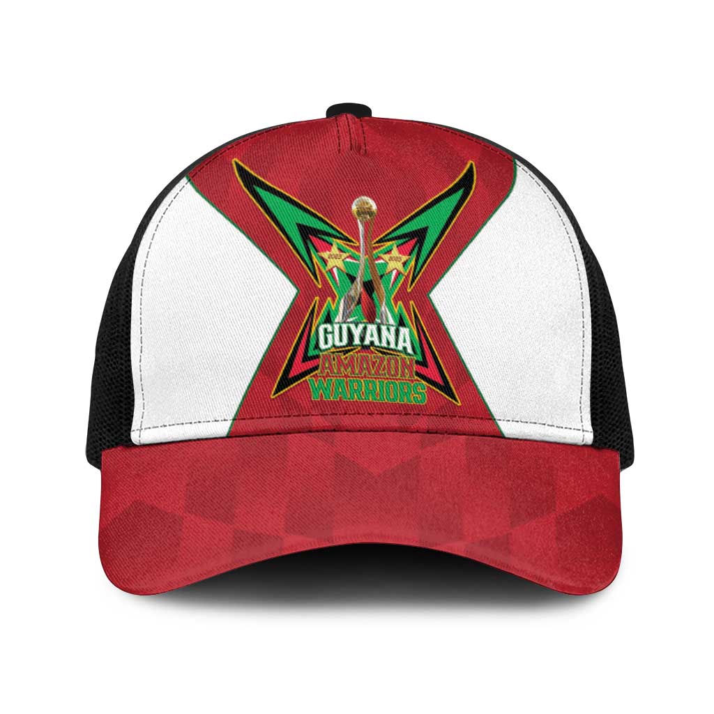 Amazon Warriors Guyana Cricket Baseball Net Cap 2025 2nd Champions Proud - Wonder Print Shop