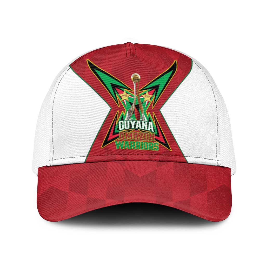 Amazon Warriors Guyana Cricket Baseball Net Cap 2025 2nd Champions Proud - Wonder Print Shop
