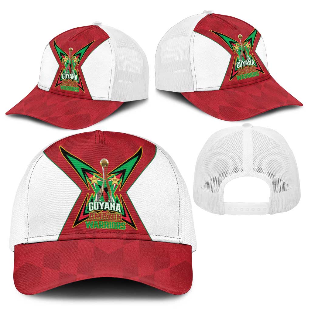 Amazon Warriors Guyana Cricket Baseball Net Cap 2025 2nd Champions Proud - Wonder Print Shop