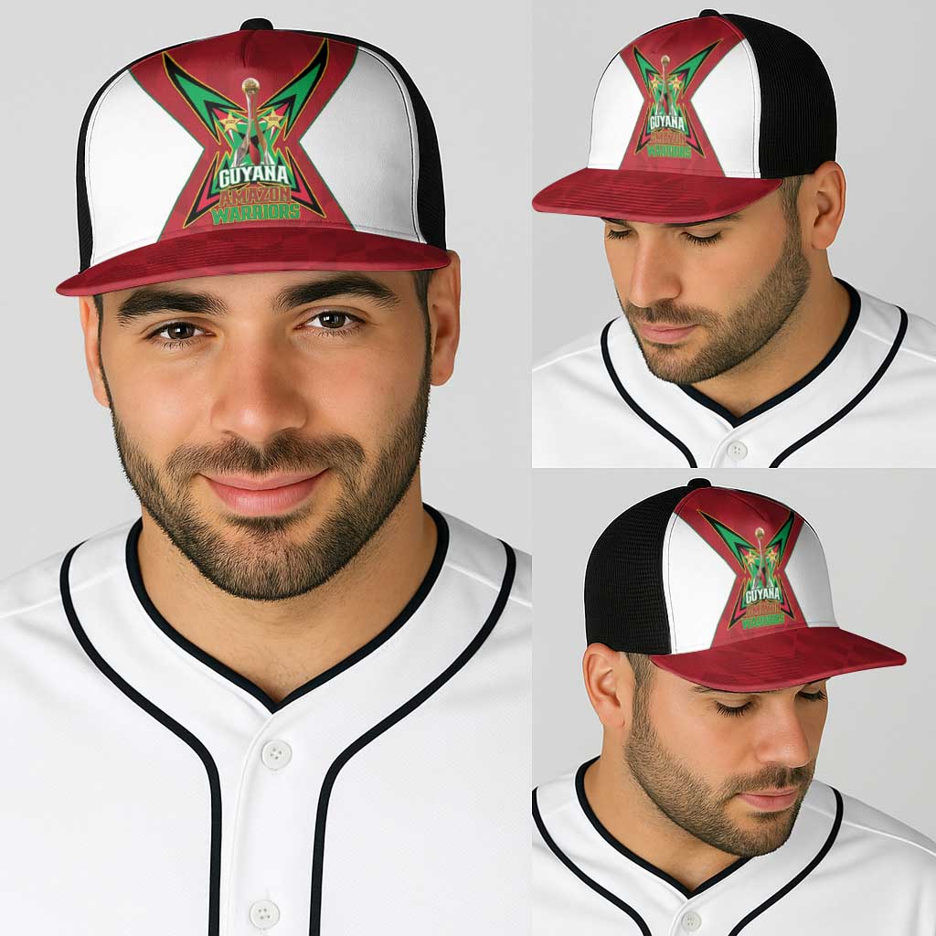 Amazon Warriors Guyana Cricket Baseball Net Cap 2025 2nd Champions Proud - Wonder Print Shop