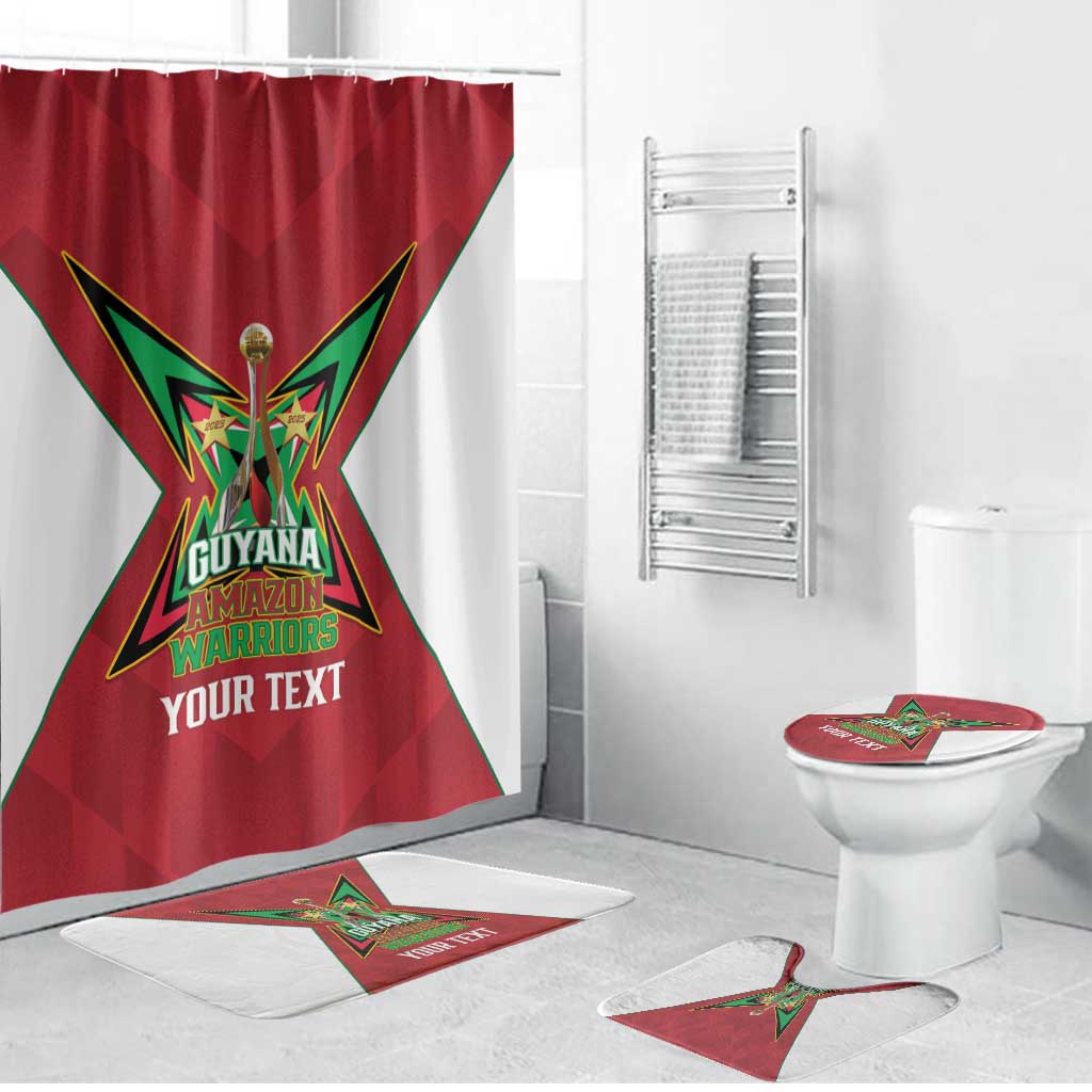 Amazon Warriors Guyana Cricket Custom Bathroom Set 2025 2nd Champions Proud - Wonder Print Shop