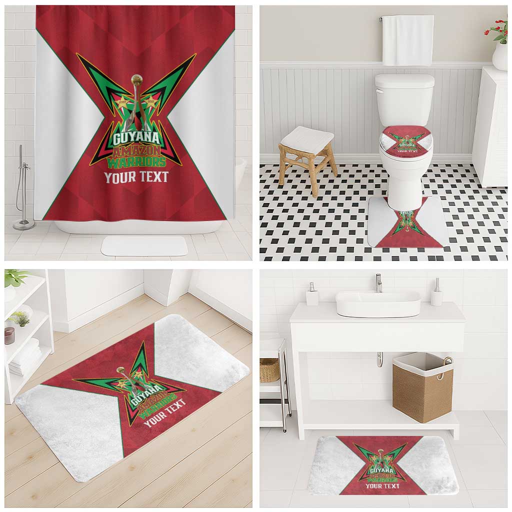 Amazon Warriors Guyana Cricket Custom Bathroom Set 2025 2nd Champions Proud - Wonder Print Shop