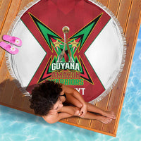 Amazon Warriors Guyana Cricket Custom Beach Blanket 2025 2nd Champions Proud - Wonder Print Shop