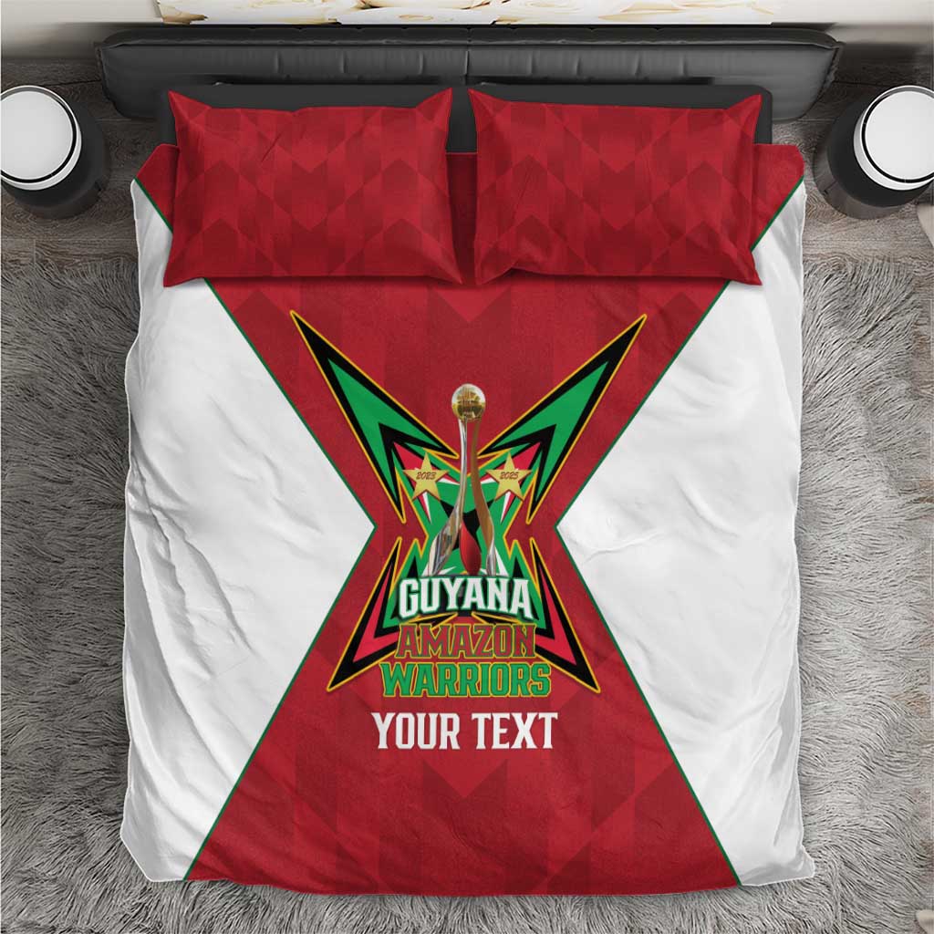 Amazon Warriors Guyana Cricket Custom Bedding Set 2025 2nd Champions Proud - Wonder Print Shop