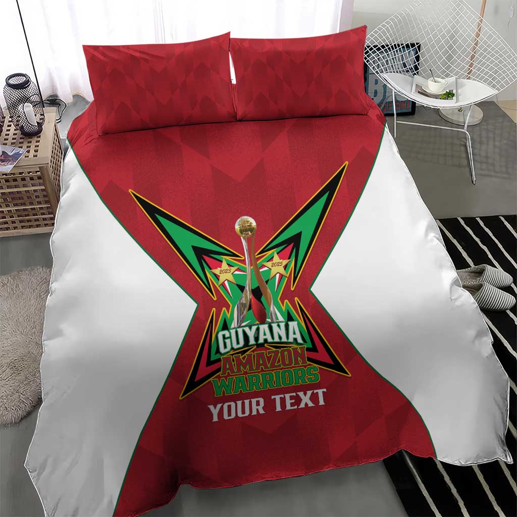 Amazon Warriors Guyana Cricket Custom Bedding Set 2025 2nd Champions Proud - Wonder Print Shop