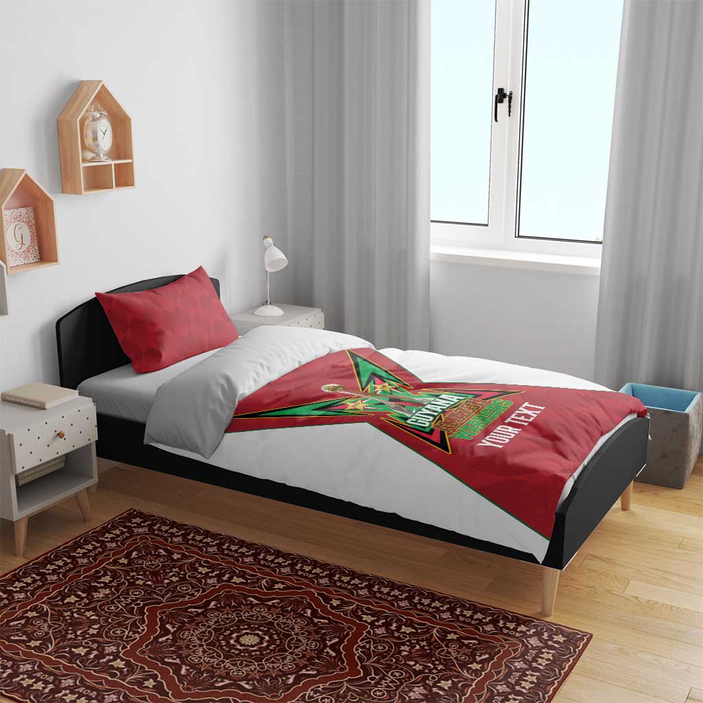 Amazon Warriors Guyana Cricket Custom Bedding Set 2025 2nd Champions Proud - Wonder Print Shop